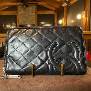 Chanel Cambon zipper wallet